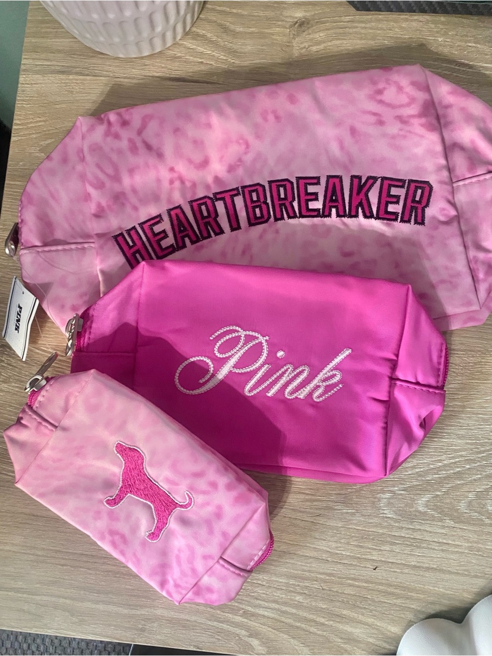 Victoria Secret Rare Pink 'Heartbreaker' Makeup Trio Set